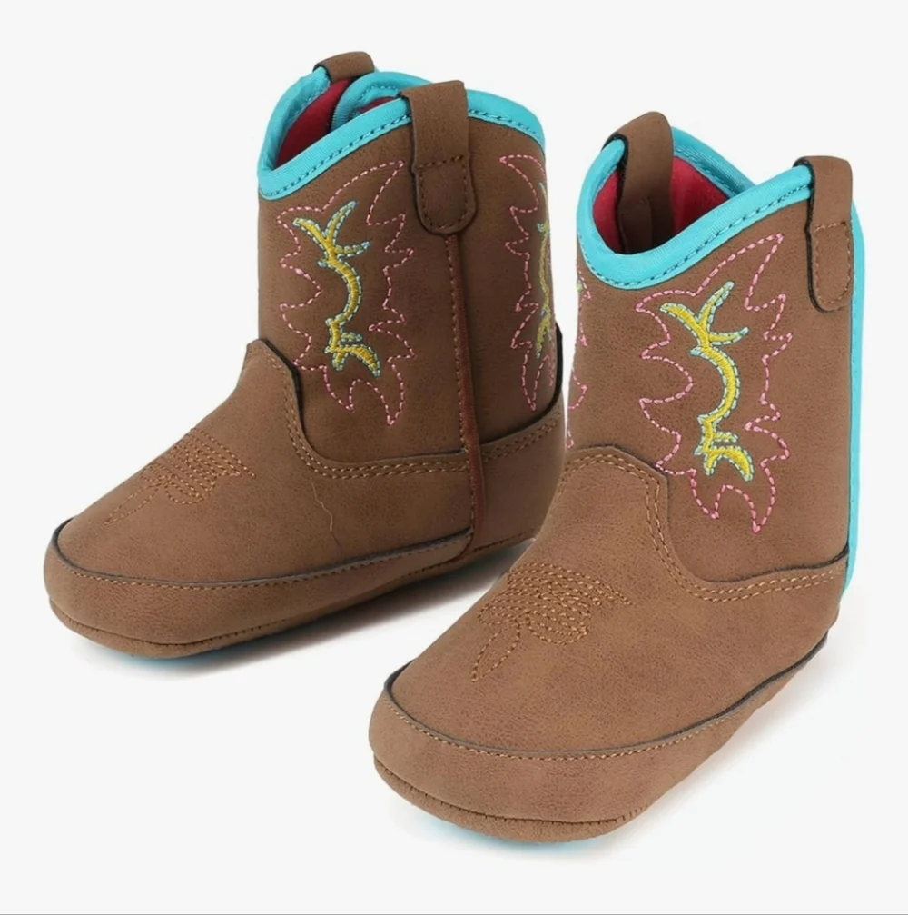 IUV Baby Western Cowboy Boots Non-slip Unisex Size 01